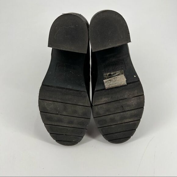 Primark Wide Fit Suede Bootie Size 6 chunky Y2k inspired zipper front disco - Picture 12 of 13